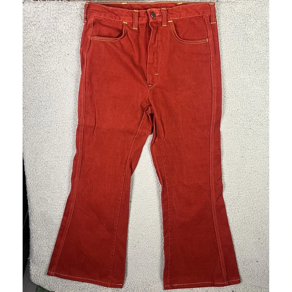 Vintage 70s Mr Leggs‎ Sportswear Jacket Red Coat & Matching Pants Western Style